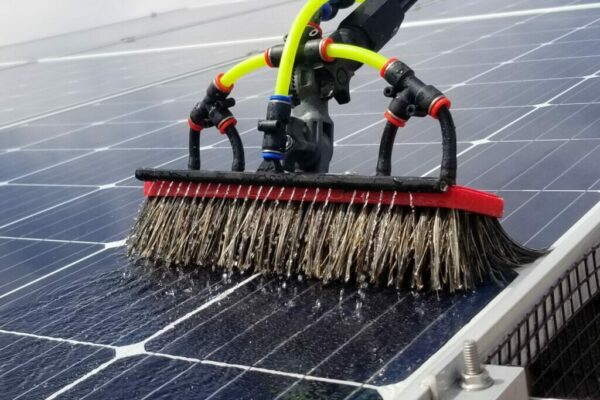 solar panel cleaning brush and pigeon proofing